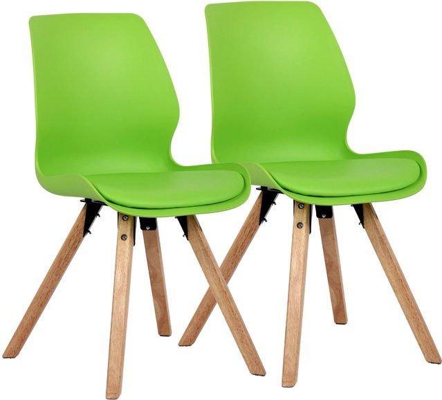 CLP Esszimmerstuhl 2er Set Luna gepolstert, moderner Polsterstuhl mit Rückenlehne für Esszimmer und Wohnzimmer - Bild 1