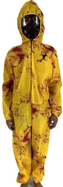 FashionFlair Biohazard Zombie Kostüm, Gelb, ab 5 Jahre - Bild 1