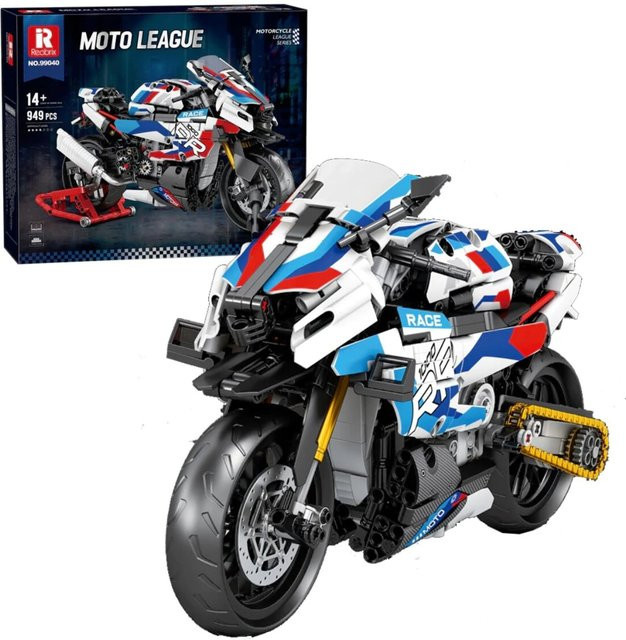 Reobrix Rennmotorrad Klemmbaustein Modell ab 14 Jahren - Bild 1