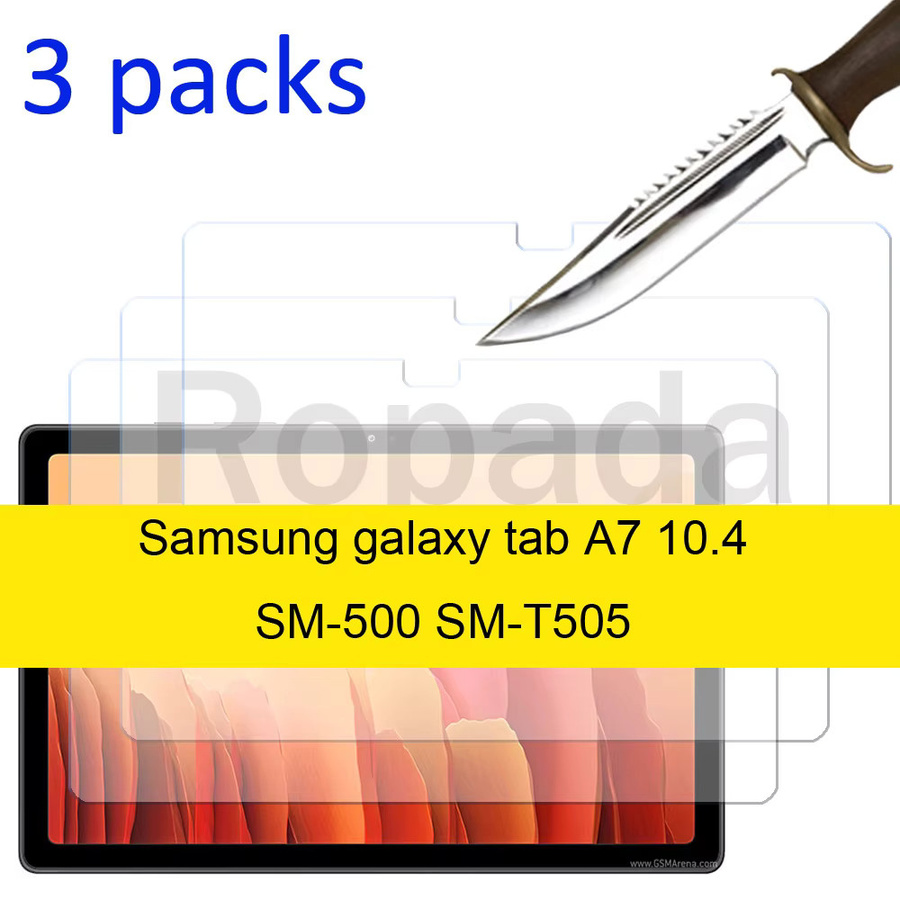 3er-Pack Glas-Displayschutzfolie für Samsung Galaxy Tab A7 10,4 Zoll SM-T500 SM-T505 SM-T509, transparent - Bild 4