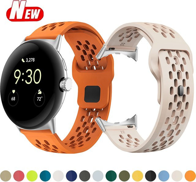 CAOWTAN Uhrenarmband Silikon, Smartwatch Ersatzarmband - Bild 1