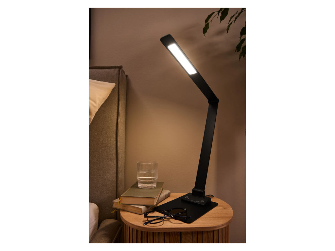 LIVARNO LED-Tischleuchte Mattschwarz dimmbar mit Touch-Funktion und USB-Anschluss - Bild 2