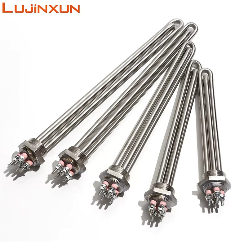 LUJINXUN G1 Solarheizelement aus Edelstahl 304SUS, 1 Zoll DN25 32 mm, elektrisches Heizrohr, Farbe: Silber, 220 V - Bild 3
