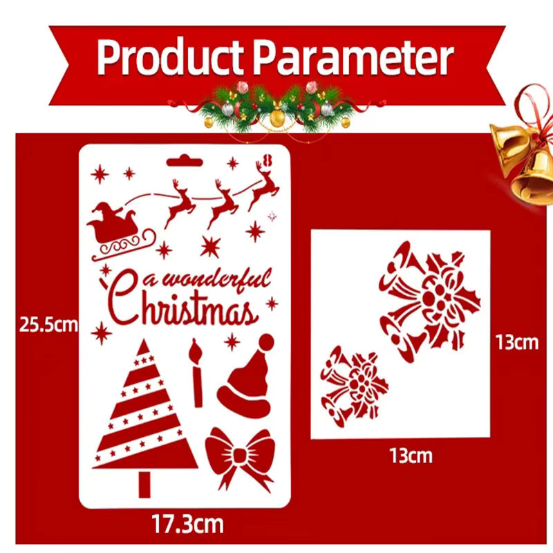 FAIS DU Weihnachtliche Kuchenschablone mit Tierdruck für DIY Backdekorationen und Handwerk - Bild 4