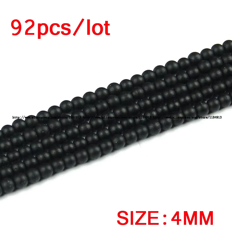 JHNBY Perlen Naturstein, Schwarz, Unisex - Bild 2