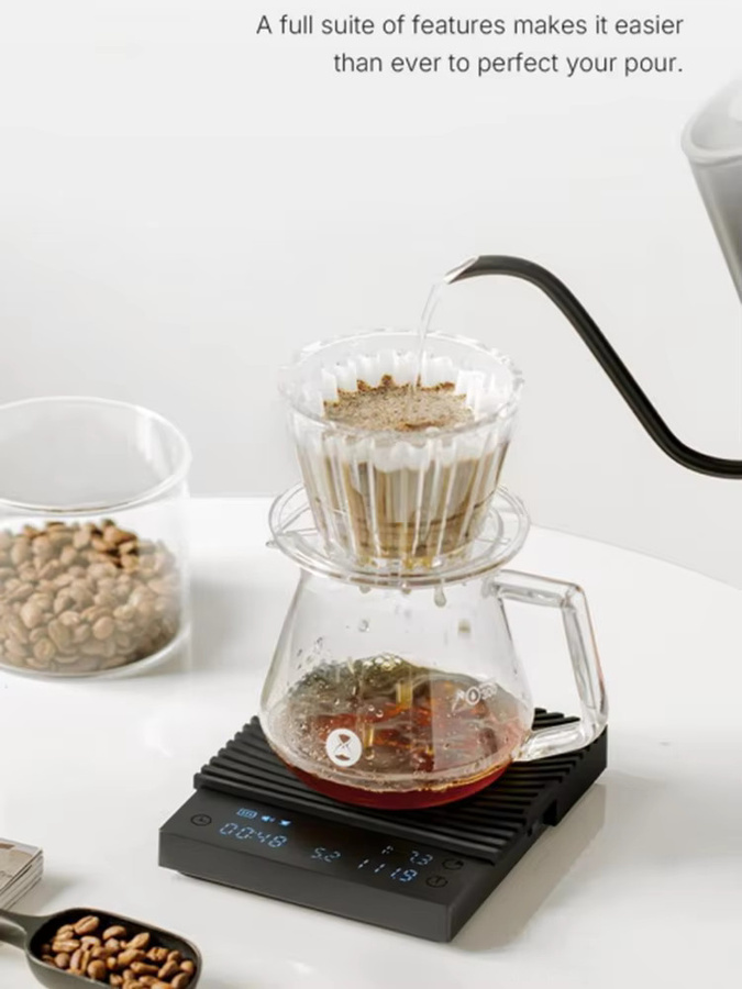 TIMEMORE Black Mirror Basic 3 Digitale Kaffeewaage in Schwarz - Bild 3