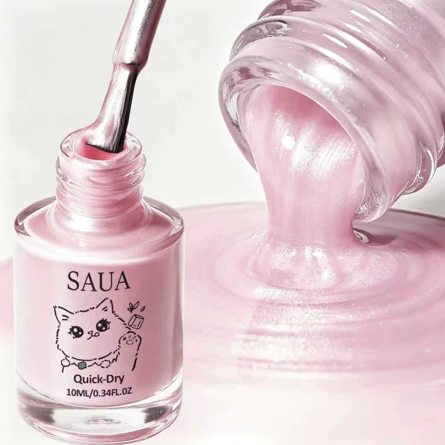 SAUA Nagellack, Rosa, Schimmernd - Bild 2