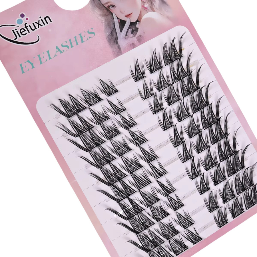 JIEFUXIN Wimpern-Cluster-Set, 60-teilig, Unisex - Bild 4