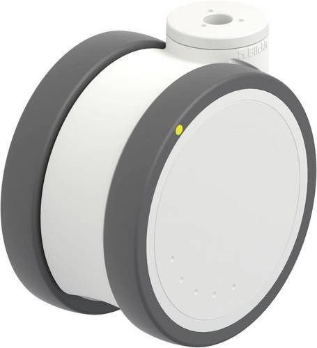 Blickle LKD-PATH 125K-ELS Kunststoff-Doppelrolle in Grau und Weiß mit einem Rad-Durchmesser von 125 mm und einer Tragfähigkeit von maximal 125 kg - Bild 1