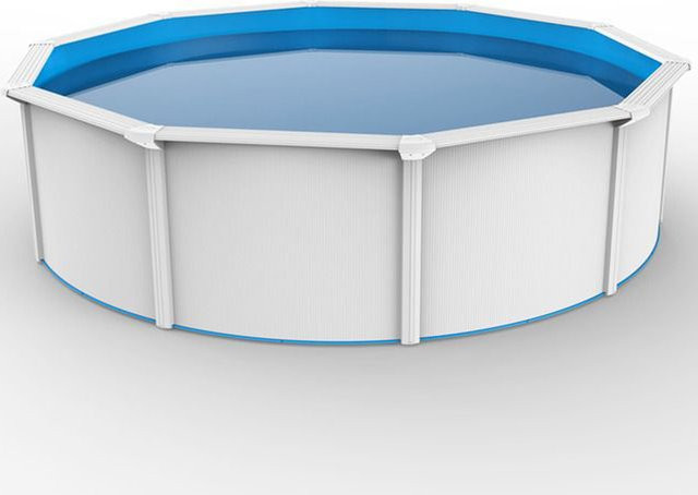 Steinbach Stahlwand Swimming Pool Set Nuovo de Luxe, rund, weiß/blau, Durchmesser: 360 cm, Höhe: 120 cm - Bild 1