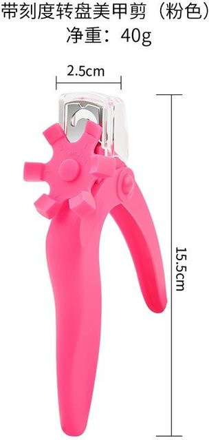 Love Home Garden Nagelknipser mit Auffangbehälter, rosa - Bild 1