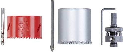 kwb Lochsägen-Set 6teilig aus Bimetall in Rot mit 68 mm Durchmesser - Bild 1