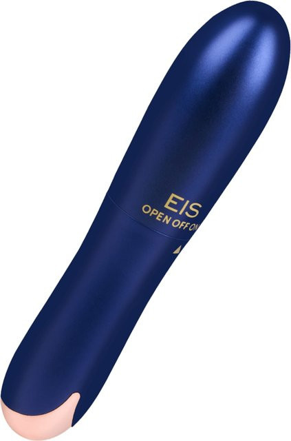 Vibrator in Blau im Metallic-Look, Länge: 15 cm - Bild 1