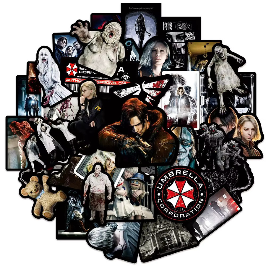 Sega Resident Evil Requiem Spiel-Graffiti-Aufkleber, 50 Stück - Bild 2