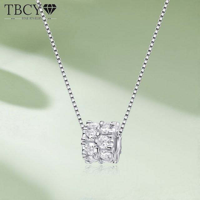 TBCYD Halskettenanhänger Moissanit, 925 Silber, Damen - Bild 1