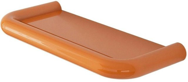 Haoming Badezimmer-Aufbewahrungsregal Toilettenartikel-Organizer aus Kunststoff in Orange - Bild 1