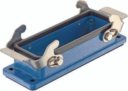 HARTING Anbaugehäuse 09 36 024 1301 in Blau aus Zinkdruckguss - Bild 1