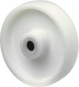 BS Kunststoffrad B10.125 in Weiß mit einem Raddurchmesser von 125 mm - Bild 1