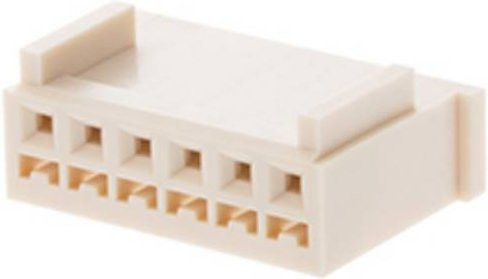 Molex Buchsengehäuse-Kabel in Weiß mit 2,5 mm Rastermaß - Bild 1