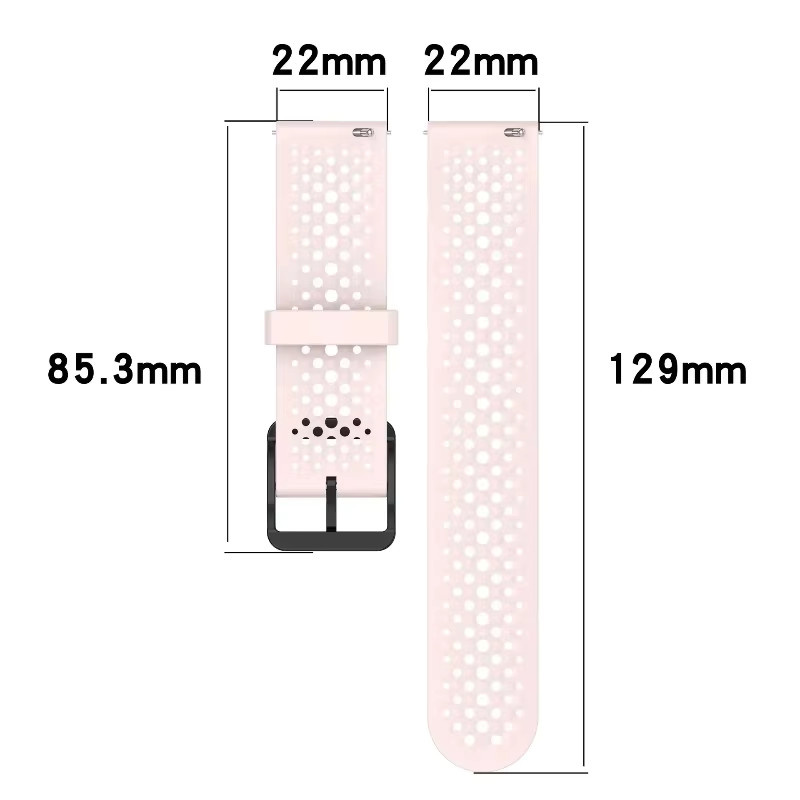 Cor Uhrenarmband Silikon, 22mm 20mm, Unisex - Bild 3