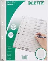 Leitz Trennblätter A4 hinterklebt, 25 Stück, Set in Grau, Schwarz und Weiß - Bild 1