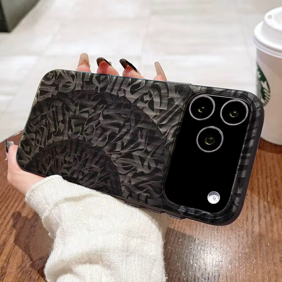 Potdemiel Handyhülle Pokras Totem Design Lampas Graffiti Wellmuster für iPhone 17 16 15 14 13 12 11 Pro Max Plus Matte Cover - Bild 2