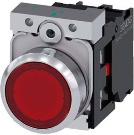 Siemens Drucktaster 3SU1156-0AB20-1CA0 in Rot aus Metall - Bild 1