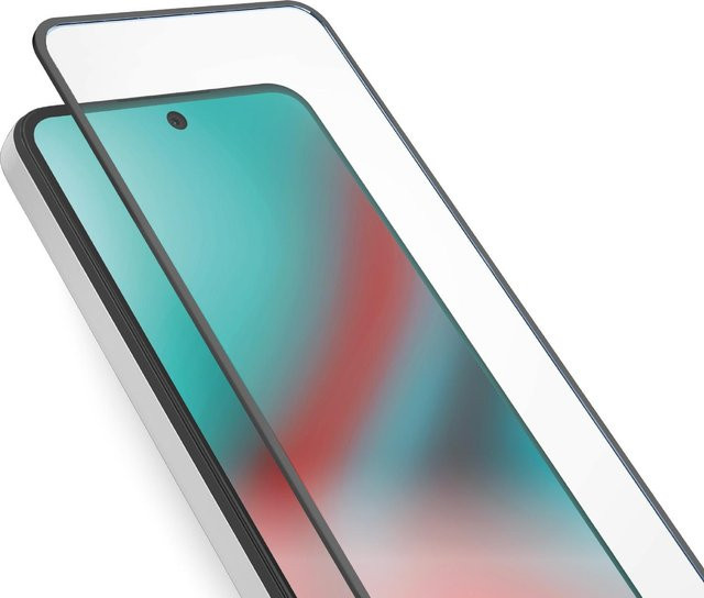 Glas Displayschutz Full Cover für Samsung Galaxy S24 in Transparent und Schwarz - Bild 1