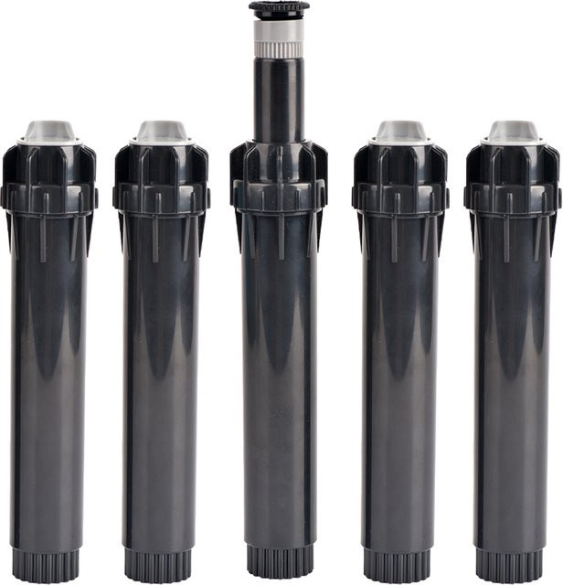 GI Yuling 5er Set Einstellbare Ersatz Streudüsen für Pop-up Sprinkler, 1/2 Zoll, Schwarz, 0 bis 360 Grad für Garten und Rasenbewässerung - Bild 1