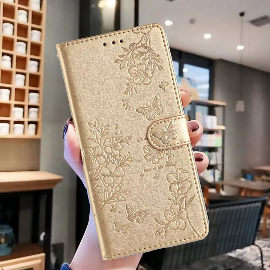 Xiaomi Handyhülle Flip Leder Wallet Cover für Redmi Note 14 13 12 11 10 Pro und POCO C65 in Rot und Gold - Bild 3