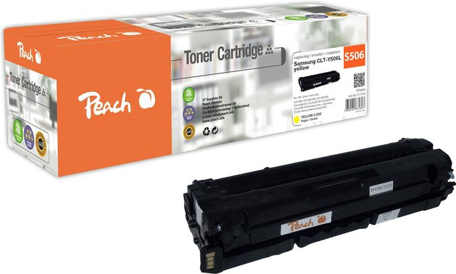 Peach S506 XL Toner in Gelb für Samsung CLP-680, CLP-680 DW und CLP-680 ND (wiederaufbereitet) - Bild 1