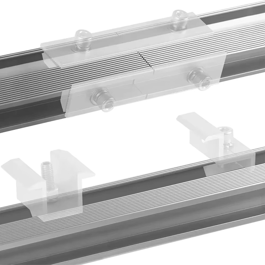 4er Set Photovoltaik-Halterung für Zinn-Dachziegel inklusive Führungsschiene in Silber, Breite: 20 cm, Tiefe: 28 cm, Höhe: 55 cm - Bild 4