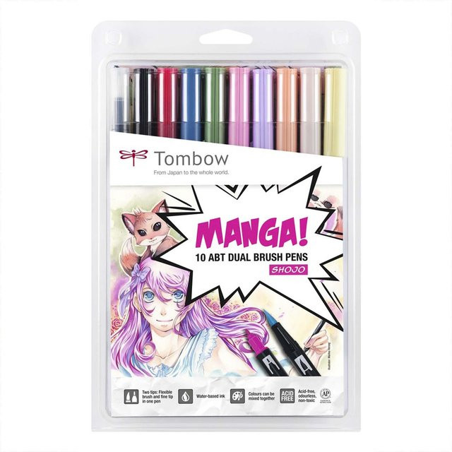 Tombow ABT Brush Pen Set Manga Shojo in Mehrfarbig - Bild 1