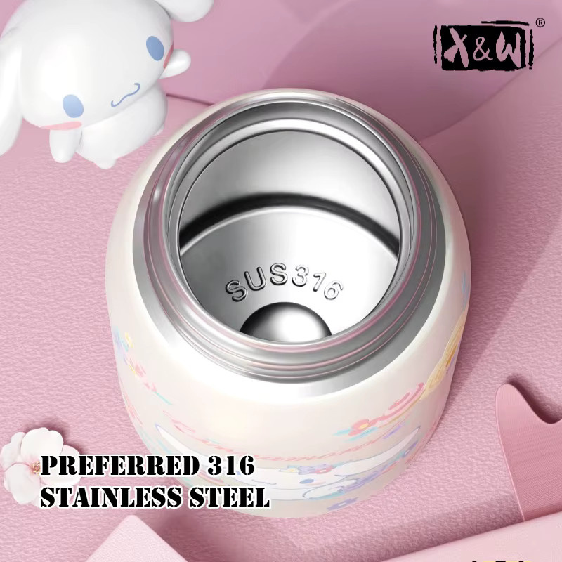 X&W Sanrio-Serie Mini-Isolierbecher aus Edelstahl 316 mit Tragering, 220 ml - Bild 2