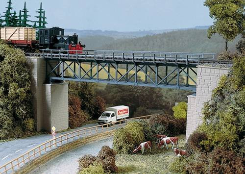 Auhagen H0 Fachwerkbrücke 1gleisig Universell B/T/H: 327 x 65 x 110 mm - Bild 1