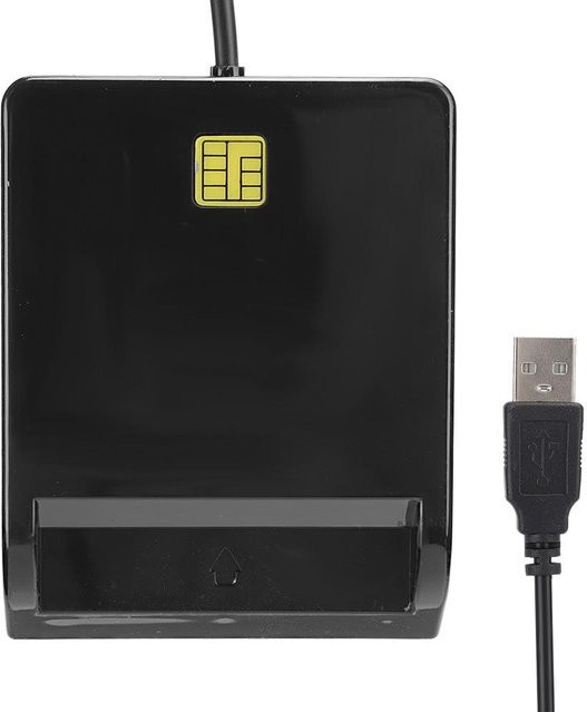 Koogeelife USB 2.0 Multifunktions-Smartcard-Leser für M2 MS Bank ID SIM Speicher und CAC-Karten in Weiß - Bild 1