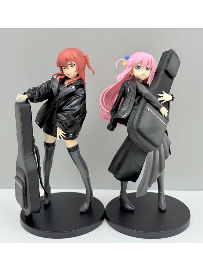 Bandai Bocchi der Fels Anime Figur Set Ikuyo Kita & Hitori Gotou in schwarzem Outfit, Höhe: 20 cm - Bild 4