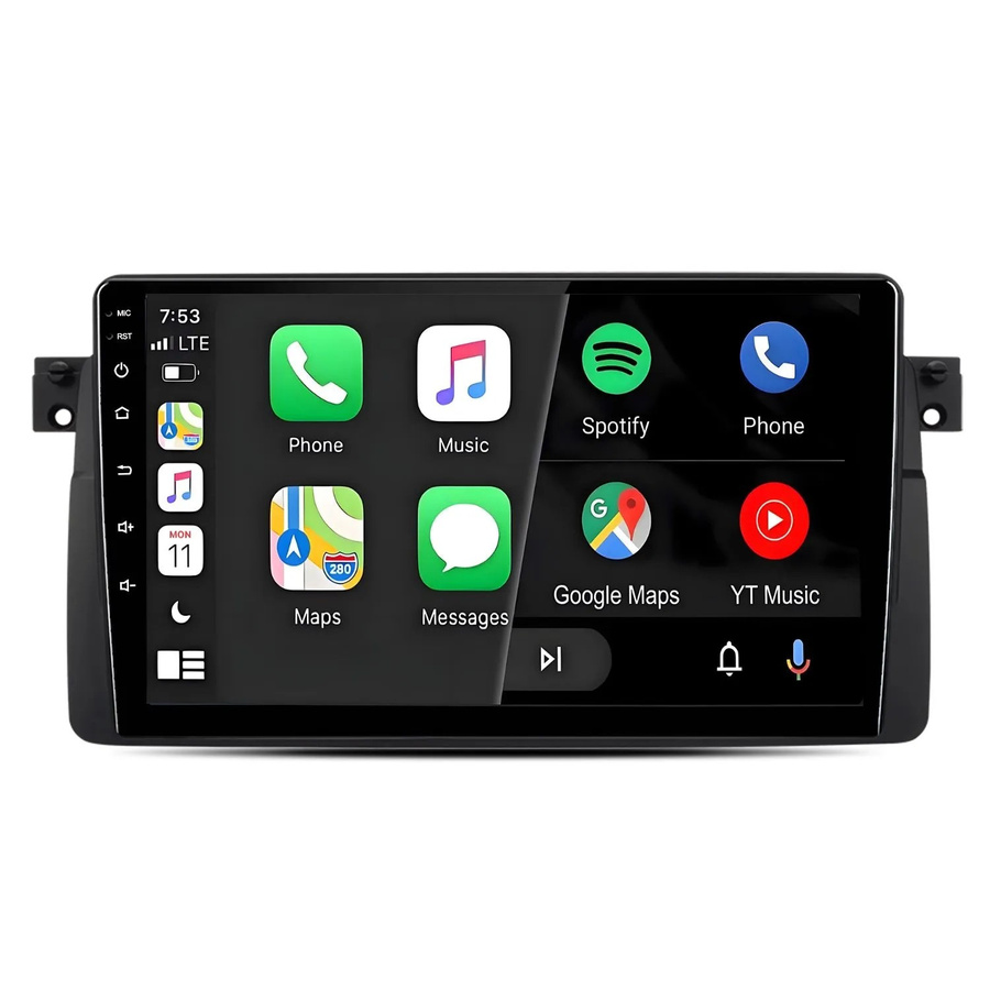 Junsun Autoradio für BMW E46 3er Serie 1999-2004 mit Bluetooth, GPS und Wi-Fi in Schwarz - Bild 2