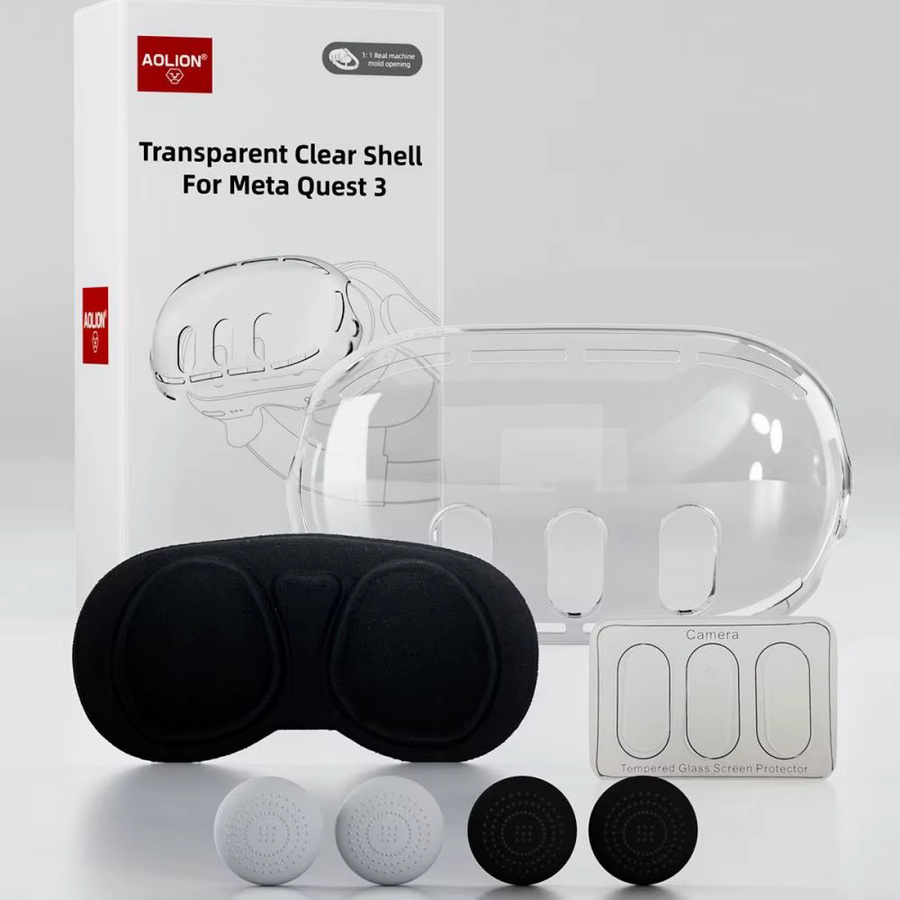 Transparentes Schutzgehäuse-Set für dein Meta Quest 3 Headset - Bild 3