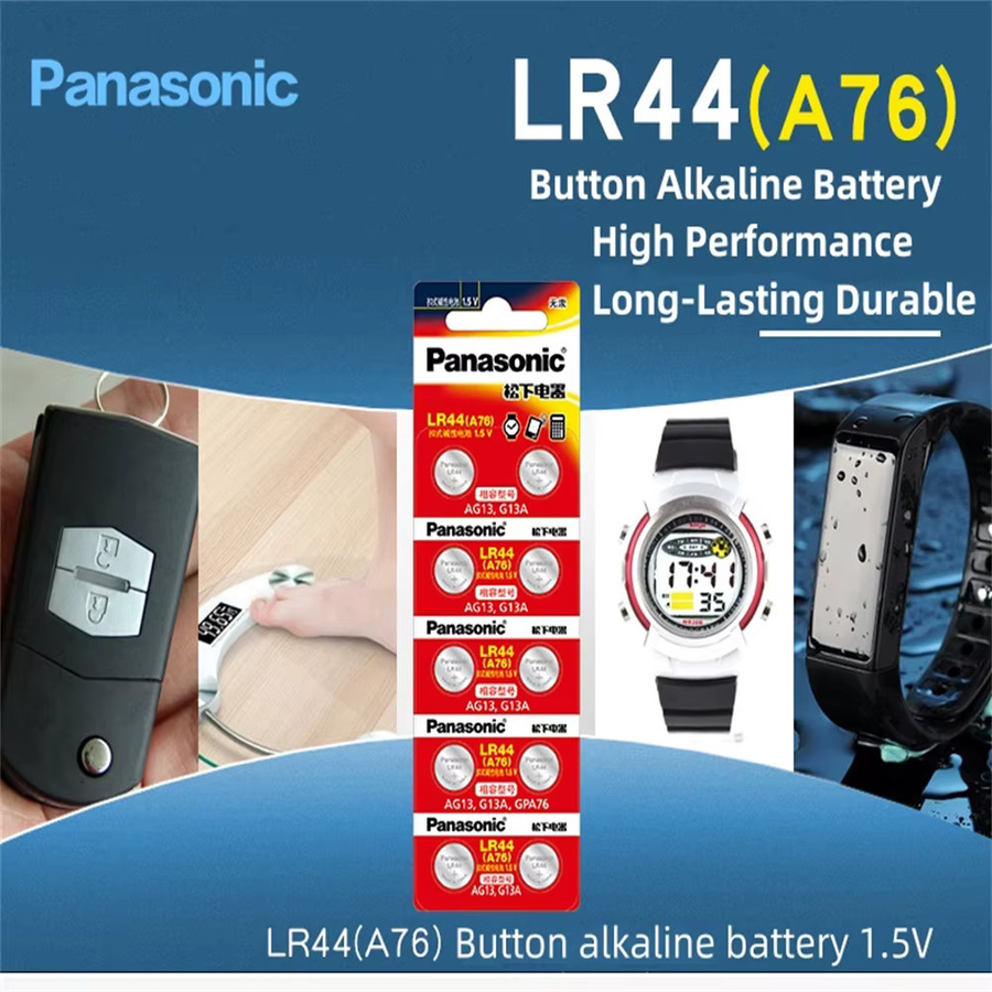 Panasonic Knopfzelle LR44 AG13 1,5 V mit 175 mAh in Silber - Bild 4