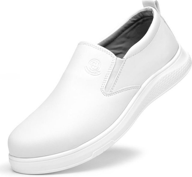 Avant-garde Arbeitsschutzschuhe für Herren aus Leder, bruch- und durchstichsicher mit Stahlkappe, antistatisch, Farbe: Schwarz/Weiß, Größe: 37 - Bild 1