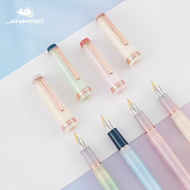 JINHAO 82 Füllfederhalter Limited Colors 2026 in Macaron-Pink mit Roségold-Clip für Kalligraphie und Büro - Bild 1