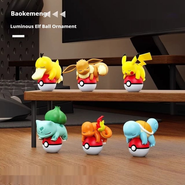 Bandai Pokémon Bulbasaur Pokéball-Figur, leuchtend im Dunkeln - Bild 1