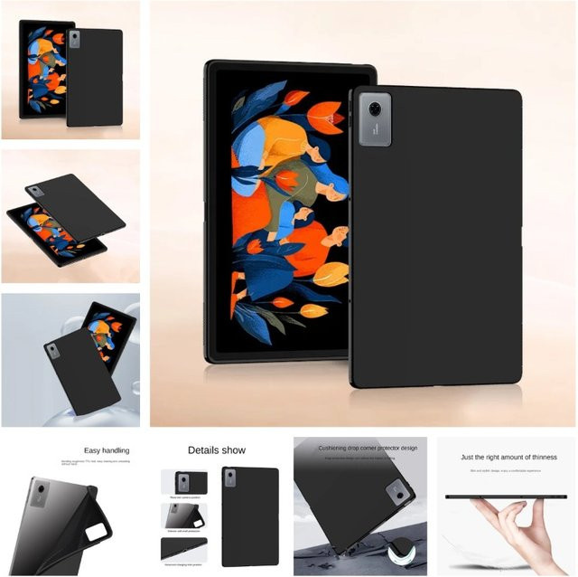 TPU Silikon Soft Cover für Lenovo Idea Tab Plus 12,1 Zoll 2025 TB365FC in Schwarz - Bild 1