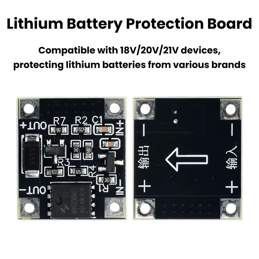 Gaqqee Lithium-Batterie Unterspannungsschutzmodul mit 10A Abschaltmodul für Überentladungsschutz, Farbe: Schwarz - Bild 3