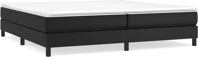 vidaXL Boxspringbett in Schwarz aus Kunstleder mit modernem Design, B/T: 200 x 200 cm - Bild 1