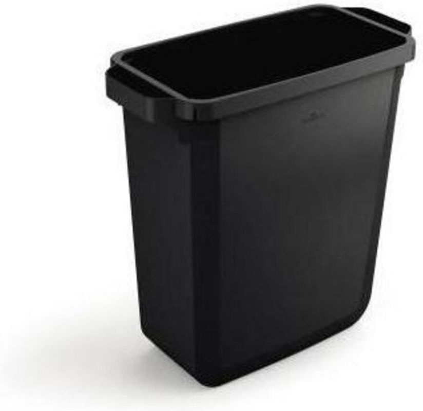 Durable DURABIN ECO Abfallbehälter aus Kunststoff, Schwarz, 60 l, B: 59,0 cm, H: 60,0 cm, T: 28,2 cm - Bild 2