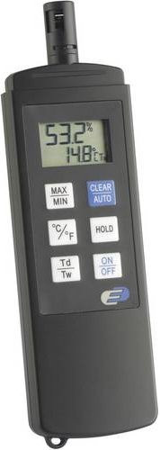TFA Dostmann Dewpoint Pro Funk-Thermo-Hygrometer Schwarz - Bild 1