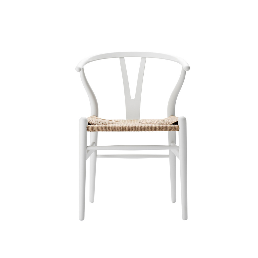 Carl Hansen & Søn CH24 Y Wishbone Stuhl aus Buchenholz in Weiß - Bild 3