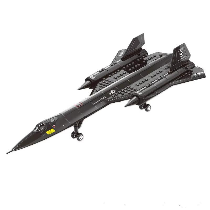 Linyi toy Bausteinset Sr-71 Blackbird Flugzeug Armeestil Spion NO.4005 - Bild 5
